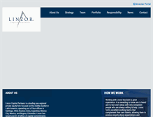 Tablet Screenshot of linzorcapital.com